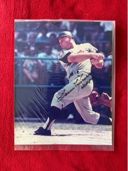 Original baseball player autographed