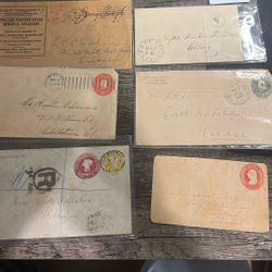 8 Americana  Stamped Envelope & Letter From 1846