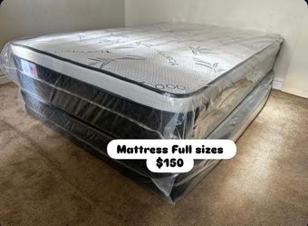 ✨Mattress pillow top  🔸12” inches 🟢Queen $170 🟡Full $150 🟠Twin $130 🔴King $300 🔵Cal king $300 ☑️Delivery available $20🚚