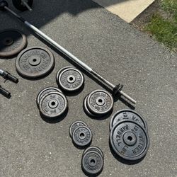 Gym Set & Weights 