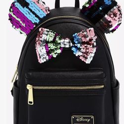 Loungefly Disney Minnie Mouse Sequin Mini Backpack - BoxLunch Exclusive
