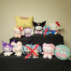 2 For $25 Sanrio Hello Kitty And Hatsune Miku Plushies