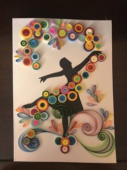 Ballerina wall decor custom made on order