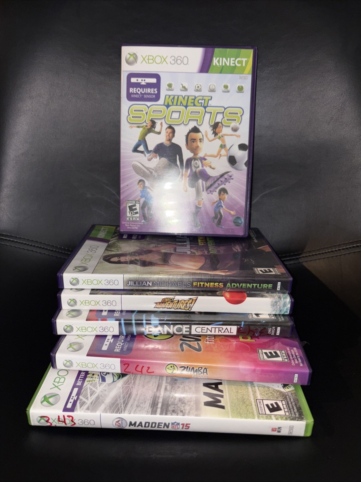 Xbox 360 Kinect Games Lot