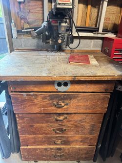 Craftsman 10” Radial Arm Saw + Custom Workbench