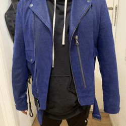 Rare John Varvatos Blue Leather 