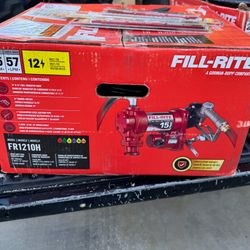 FILL-RITE 12-Volt 15 GPM 1/4 HP Fuel Transfer Pump (Manual Nozzle Package)