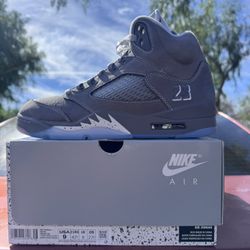 Jordan 5 Nike Wolf Grey Retro