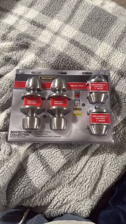 Defiant Brandywine Stainless Steel Entry Knob and Deadbolt Combo Project Pack (2-Pack)