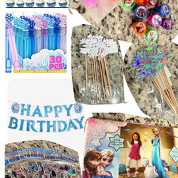 Frozen Elsa Birthday decorations and party favors  NEW