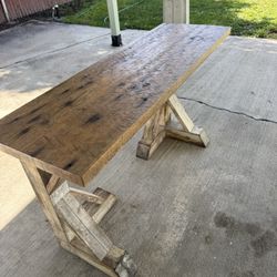  solid wood table Barn style