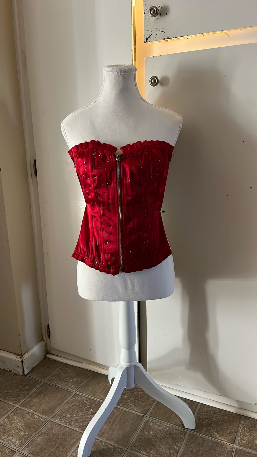 Sexy Red  Corset Halloween Costume 