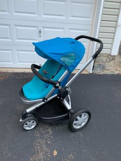 Quinny Buzz Blue 3 Wheel. 360 Degree Baby Stroller, Carrier