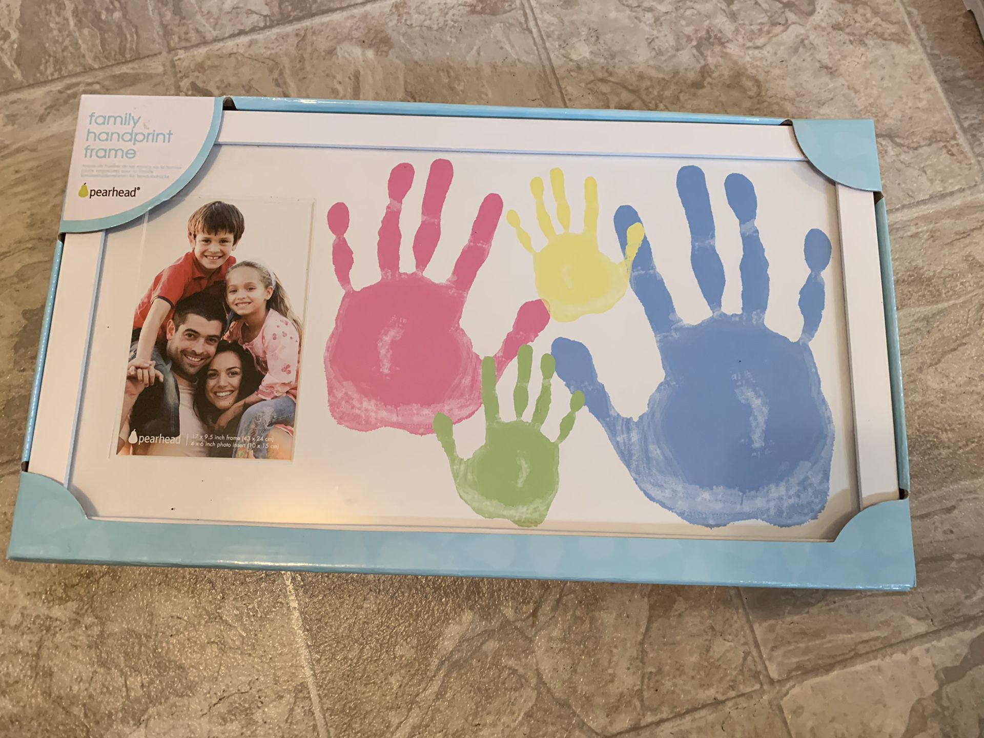 Brand New Pearhead Family Handprint Frame kit