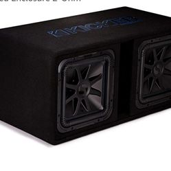 KICKER DL7S122 Dual L7S 12" Subwoofers in Vented Enclosure 2-Ohm