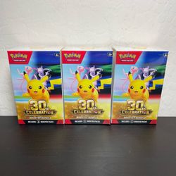 Pokemon 30th anniversary booster bundles