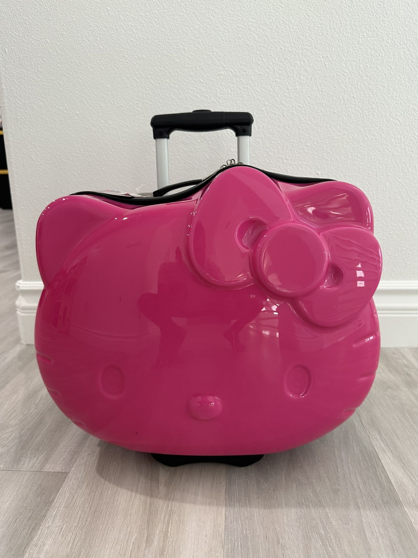 Hello Kitty Suitcase Kids Pink 3D Sanrio Hardshell Rolling Bag Luggage
