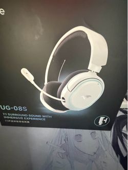 Pink gaming headset