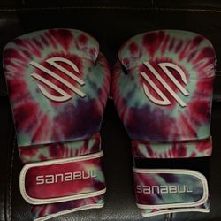 Sanabul Funk Strike Tie Dye Gel Boxing Gloves for Men & Women, Stylish and Protective Kickboxing Muay Thai Gloves for Training Sparring Punching Bag