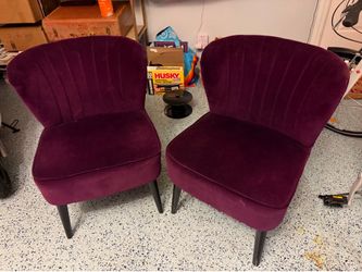 Pair of gorgeous velvet chairs