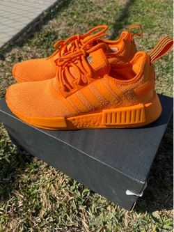 Adidas Originals NMD_R1  Women's Running Shoes Sneakers Orange GV9439- Size 8