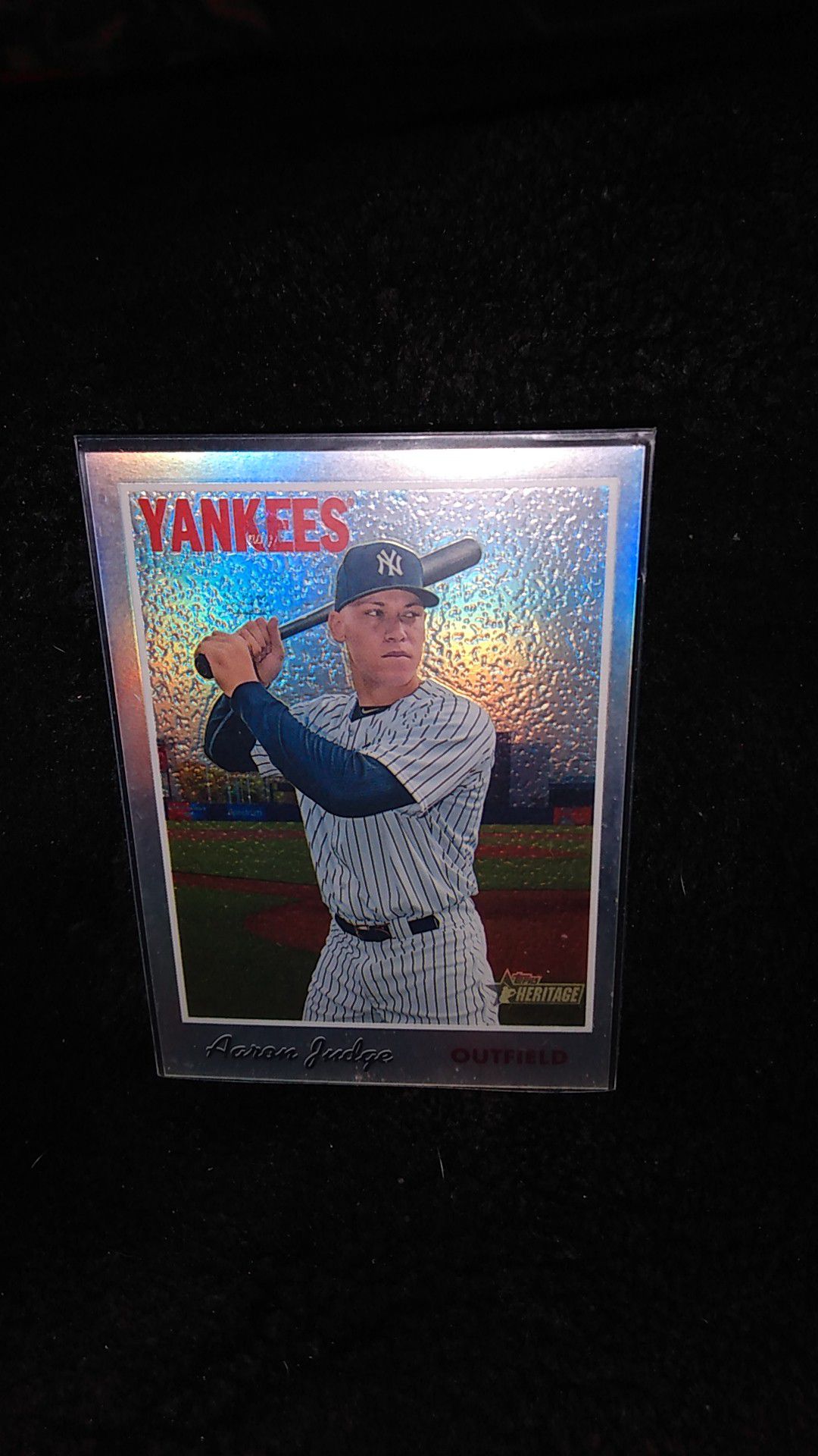 2 card lot,Topps Heritage Aaron Judge SP#506 of 570 and Topps Series#1RC