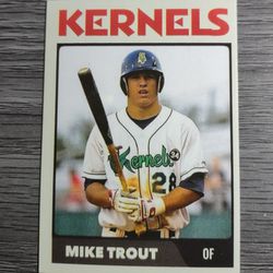 2009 Cedar Rapids Kernals Mike Trout Minor League Baseball ⚾ Card