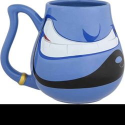 Disney Parks Disneyland Aladdin Genie Face Ceramic Coffee Mug Disney Fan Gift