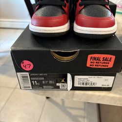 Jordan 1 Mid Black Toe