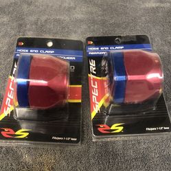 Radiator Anodize 1  1/2” Hose Clamps New. 