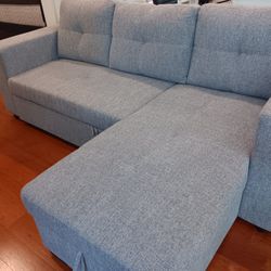 *Great For Airbnbs!!!*---Monaco Fabric Sleeper Sofa W/Adjustable Chaise---Delivery And Financing Available😎