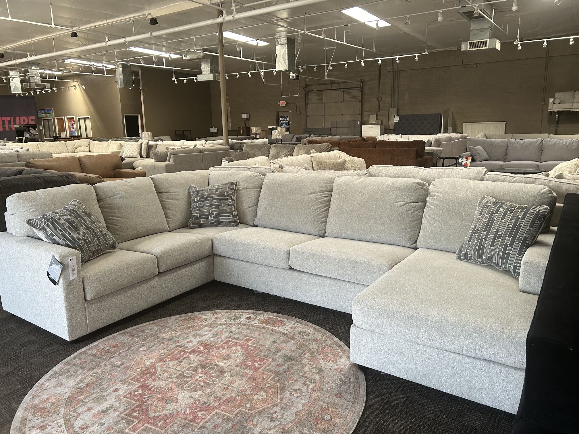 New Cream White Sectional