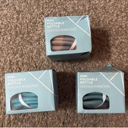 3 Mini Foldable Bottles 