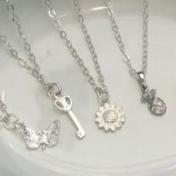 925 Sterling Silver  Necklace With Charm