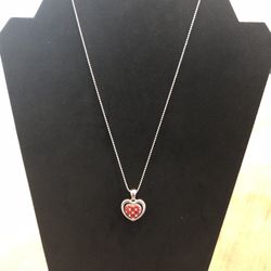 Vintage Criss Cross Love Heart Romantic Choker Necklace by Avon. 