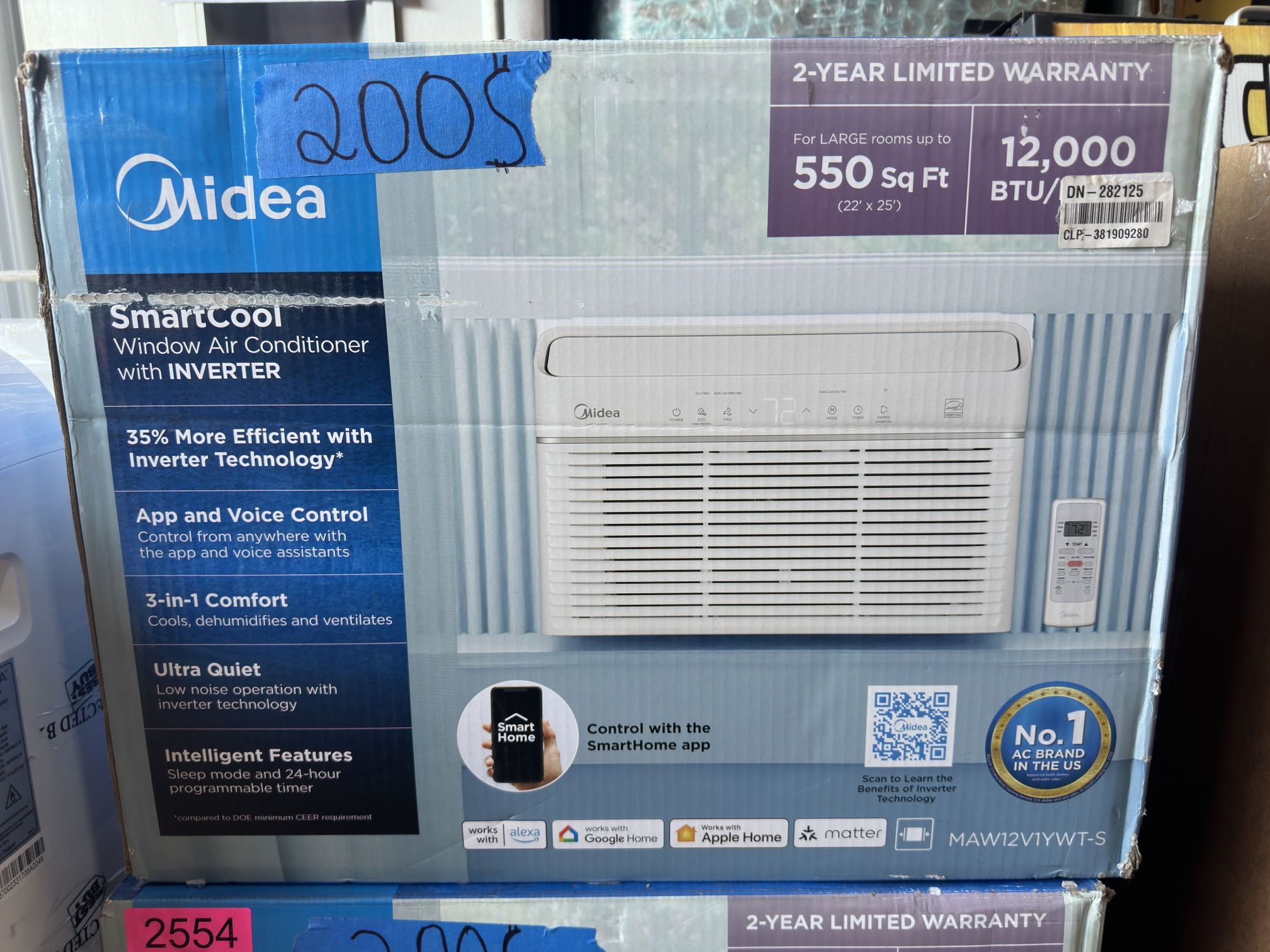 Midea 12,000 btu SmartCool window air conditioner