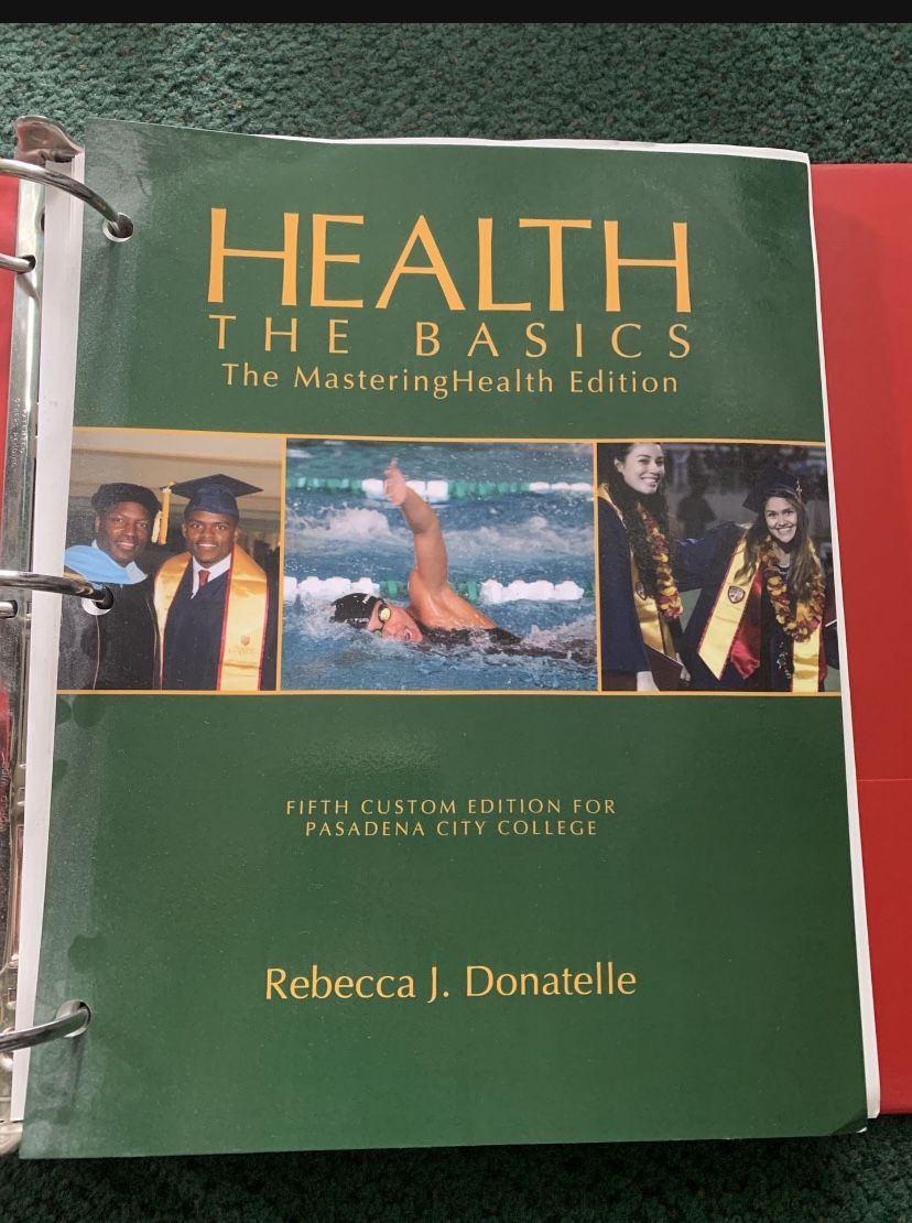 Pasadena City College Health The Basics Binder Book