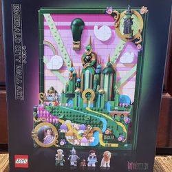 NEW Factory Sealed LEGO Wicked Emerald City Wall Art
