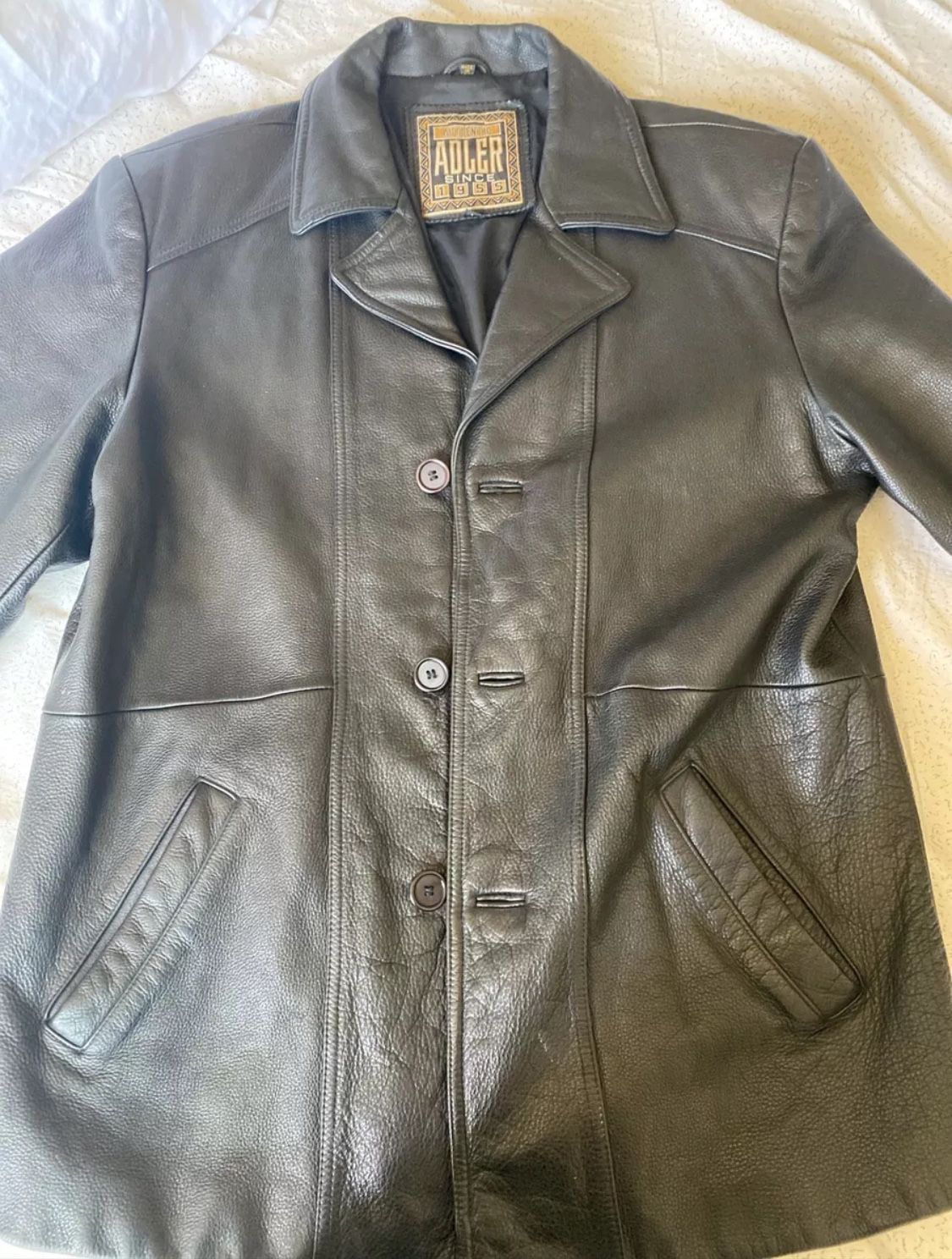 Authentic Adler Vintage Leather Coat 