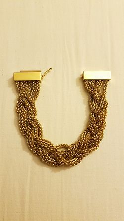 Golden Tone Braided Bracelet 💛