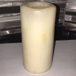 White Pillar Candle 