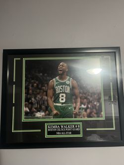 Kemba Walker framed auto picture
