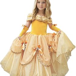 New Girls Cinderella Costumes Halloween Princess Dress Up Fancy Birthday Party Ball Gown