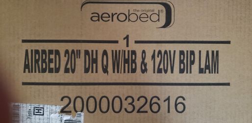 Coleman Queen Size 20 "AIRBED With Headboard & 120 Volt Pump