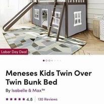 Bunk bed(mattress Not Included)
