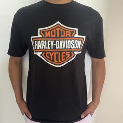 Harley Davidson Motor Cicles Tahirt Black Adults