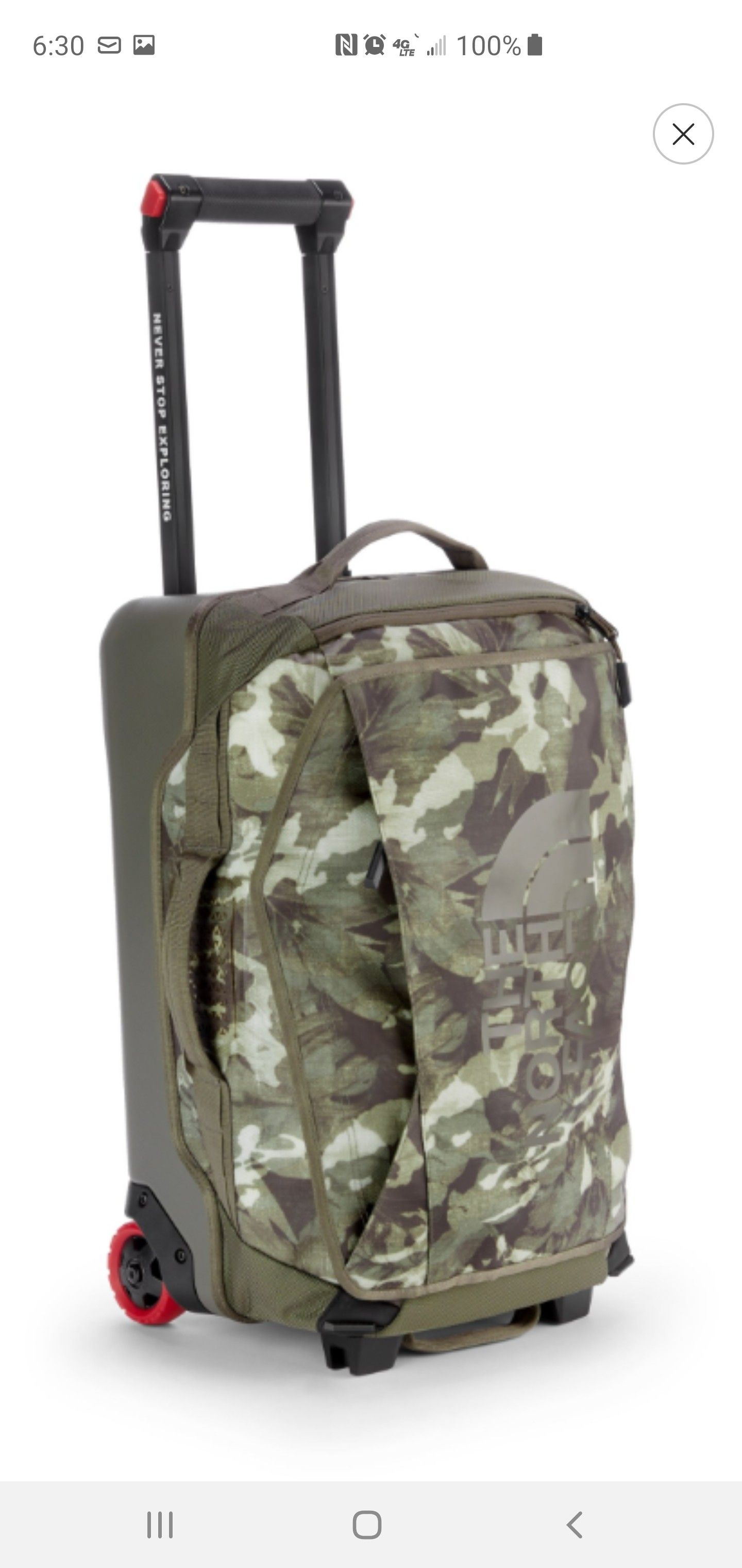 The North Face Thunder Rolling Wheeled Duffle Bag