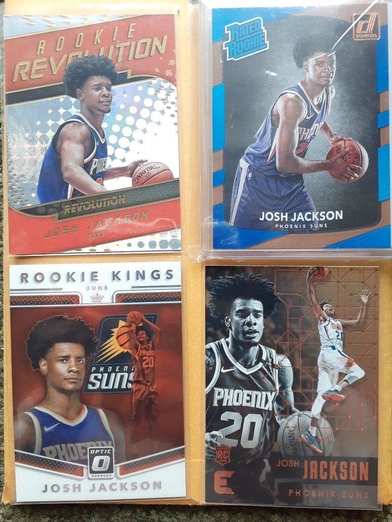 Lot Of 6 Josh Jackson Detroit pistons Including Rookie Jersey. Rated Rookie And More 🔥🔥🔥