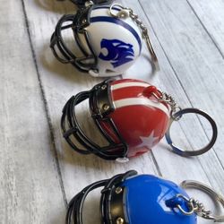 3D Football Helmet Plastic Keychain  (Single)