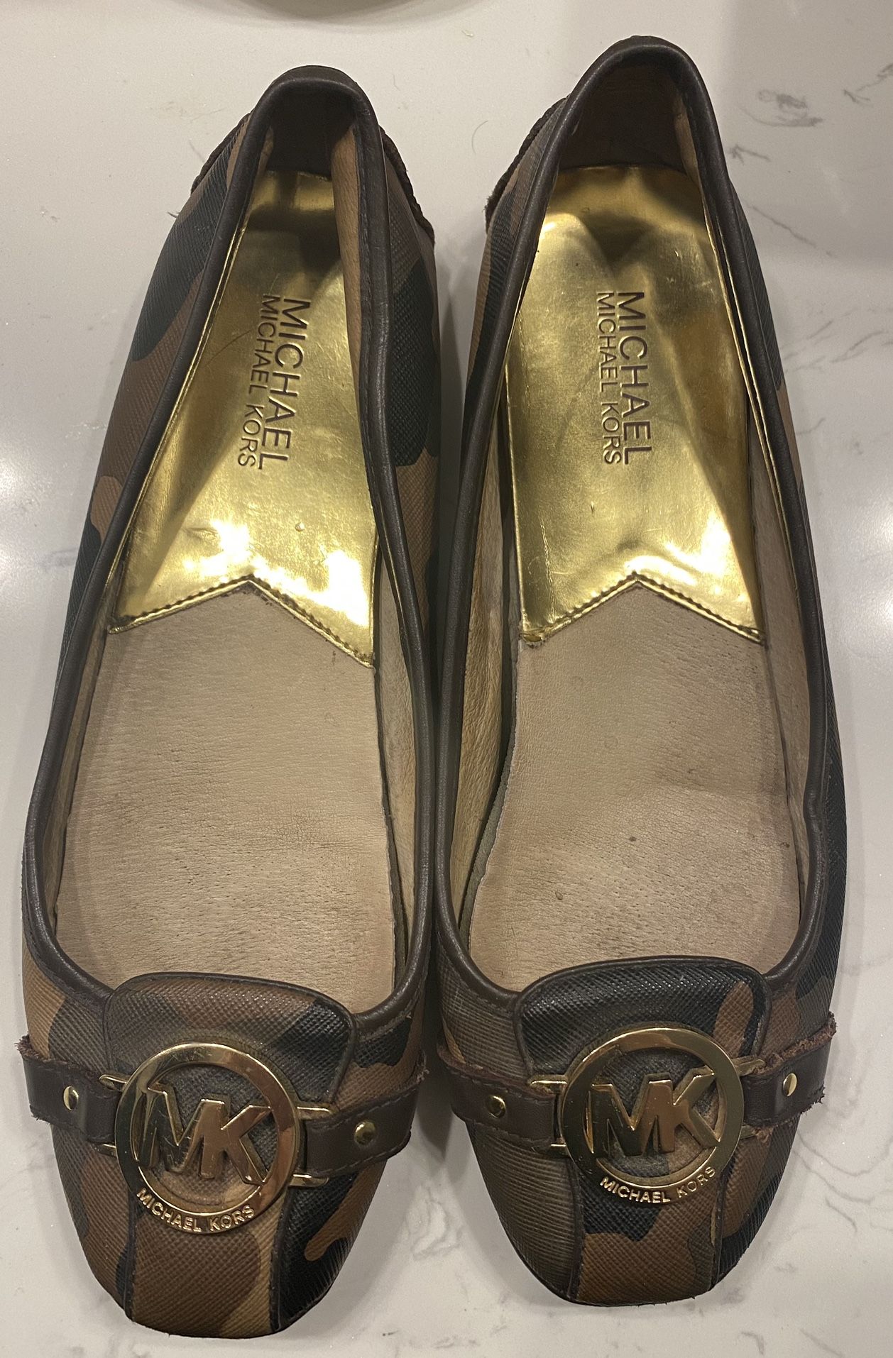 Michael Kors Lilie Logo Flats Camouflage